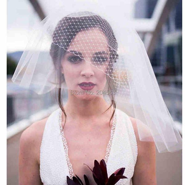 

bridal veils two-layer veil wedding tulle short for bride, Black