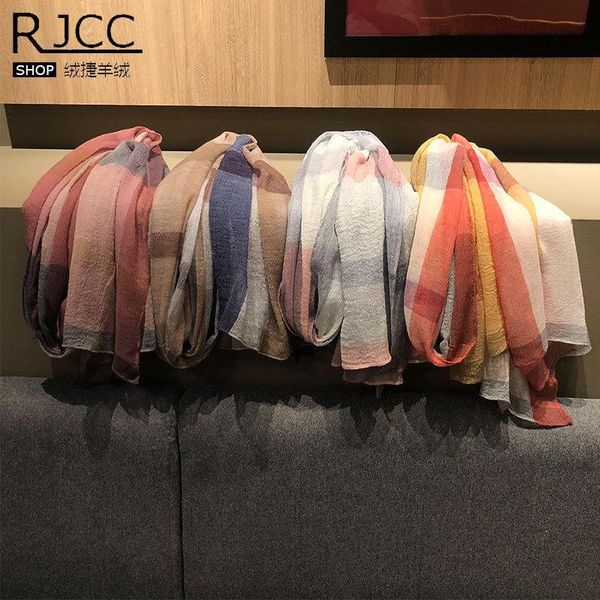 

scarves fashion women scarf 100% wool warm shawl lamb plaid ladies wild comfortable, Blue;gray