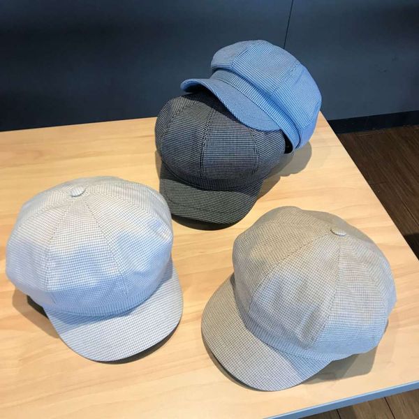 

british octagonal women's summer spring autumn literature and art daily children's casual artist hat trend christmas, Yellow