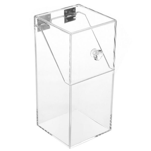 

bathroom storage & organization clear makeup brushes box cosmetic beauty brush container pencil lipstick holder tools bucket with lid