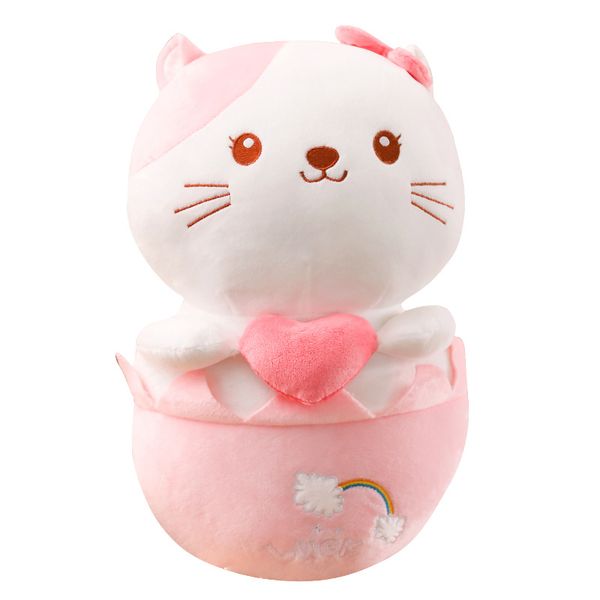 

new net red couple hold heart eggs cat doll plush doll baby dolls tanabata girl holiday gift