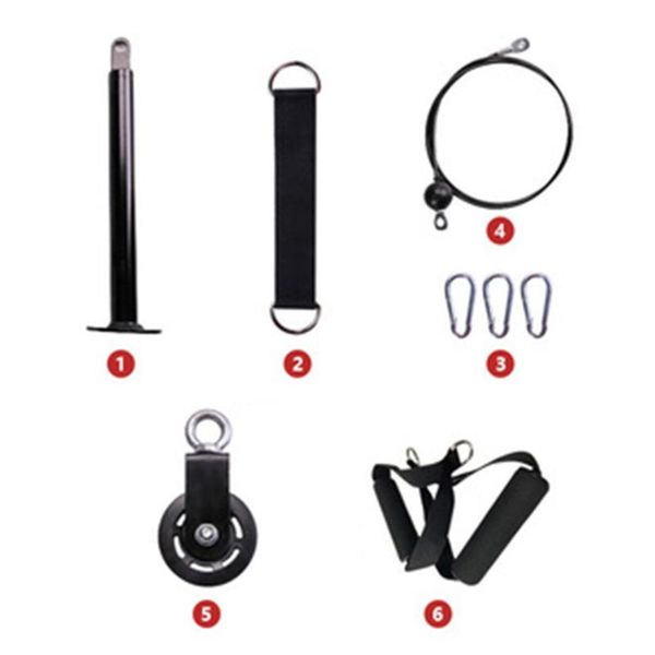 

accessories fitness diy pulley cable machine equipment biceps triceps arm strength training adjustable loading pin lifting rope gym