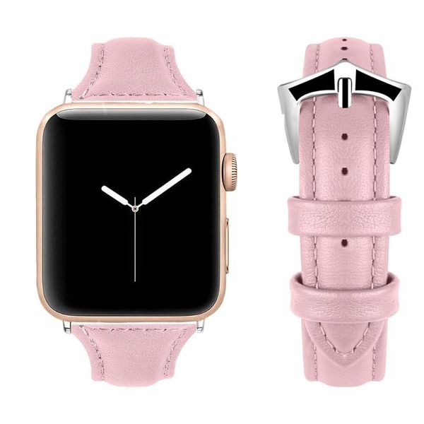 

watch bands women leather loop band 38mm 42mm sport strap series 3 2 1, Black;brown