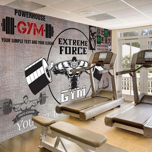 

wallpapers custom creative fitness bodybuilder gorilla 3d wall paper roll gym bedroom background mural wallpaper home decoration