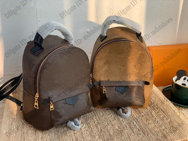 

palm springs mini backpack brown monograms canvas leather classic nano small backpacks multiple shoulder bag handbag cross body m44873 m4487