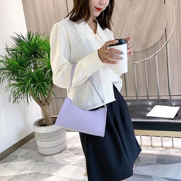 

evening bags women solid color pu leather handbags totes lady daily shopping shoulder youth ladies simple versatile bag