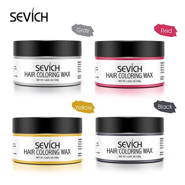 

sevich hair color wax silver grey temporary hair dye men and women diy mud dye cream hair gel for style 8 colors free