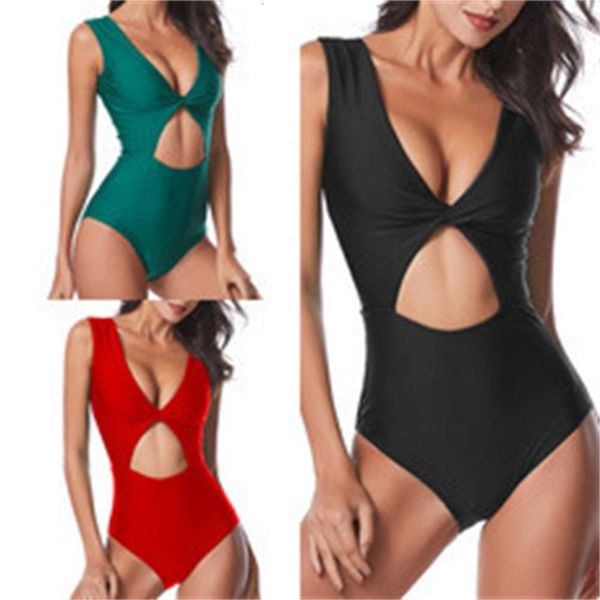 

one piece swimsuit body shaping bikini solid multicolor, White;black