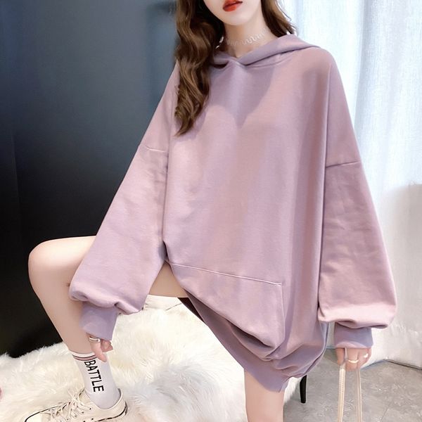 

2021 autumn new korean cute rabbit ear hooded long sleeve women's sweater, Black