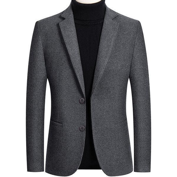 

men's coat of winter wool business casual jacket outerwear 4xl nlbp, White;black