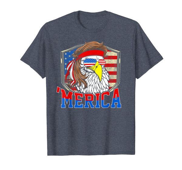 

funny july 4th shirts merica eagle mullet shirt, White;black