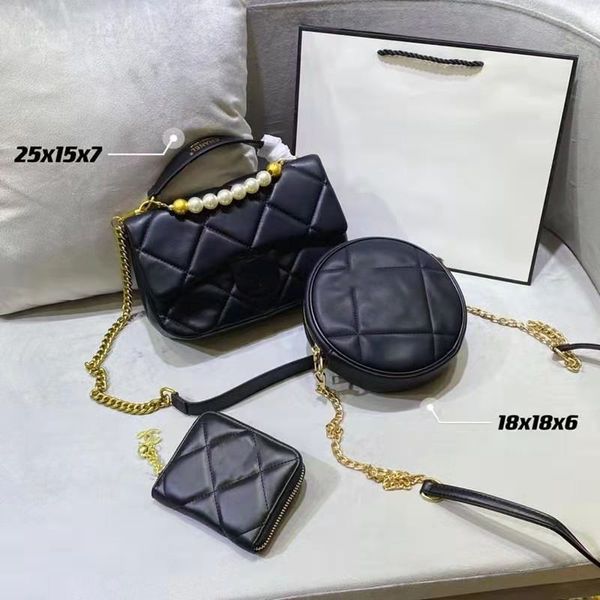 

2021 popular money fashion high grab bag quality lou vdeng women's bag luxury designer original leather messenger double shoulder zippe