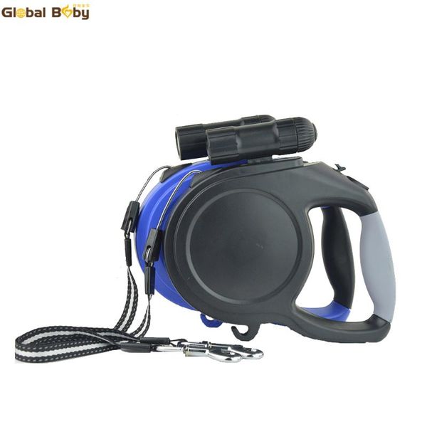 

dog collars & leashes brand abs material 5m 8m length retractable leads for big and pet with led safe travel at night.