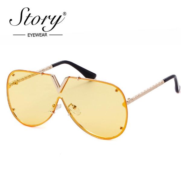 

sunglasses story vintage retro oversizes v italy designer rose gold metal frame rivet clear lens sun glasses 2021 shades, White;black