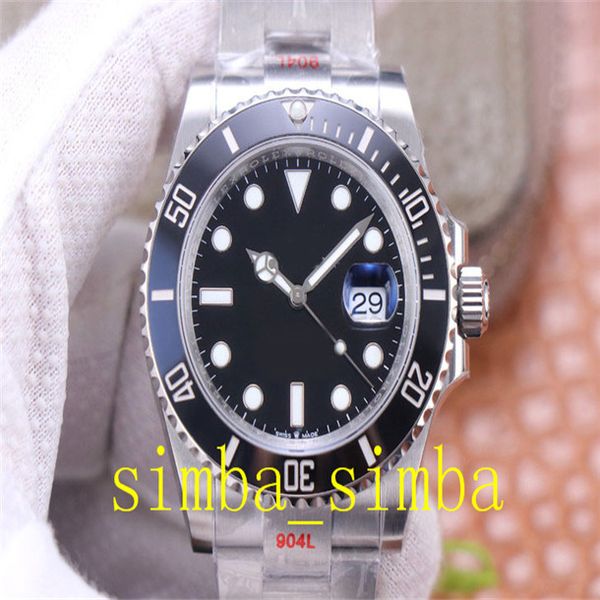 

vs factory new model men's 41mm black ceramic 126610 126610ln 72 hours power reserve 904l cal.3235 automatic watches vsf dive watch 76, Slivery;brown