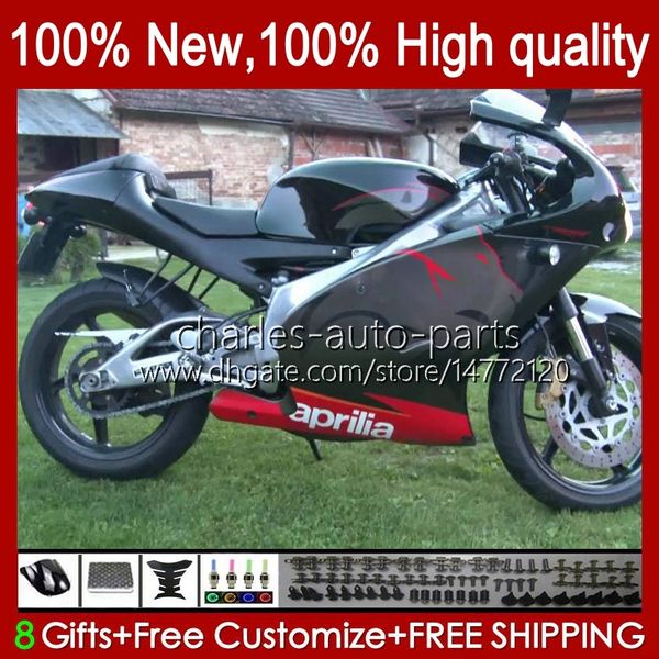 Body + Tain Cover для Aprilia RS-250 серый черный RSV RSS 250 RSV-250 RS250 RR RS250R 98 99 00 01 02 03 23NO.51 RSV250 98-03 RSV250RR 1998 1999 2000 2001 2002 2003