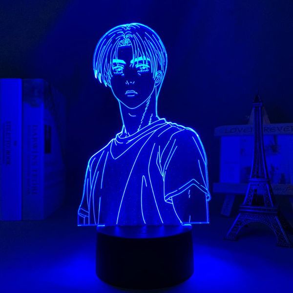 

night lights initial d takumi fujiwara led light for kids bedroom decoration birthday gift room desk acrylic 3d lamp