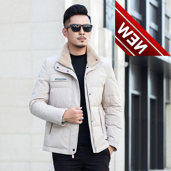 

white duck down jacket men 2021 new korean winter coat puffer warm parka abrigo 2022 yy1459, Black