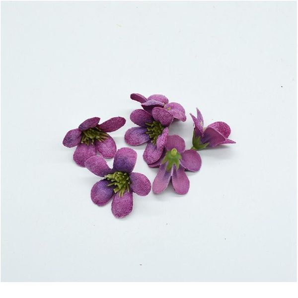 

20pcs diy scrapbooking artificial flowers for decoration wedding home christmas wreath silk orchid european fake stame jllyiq