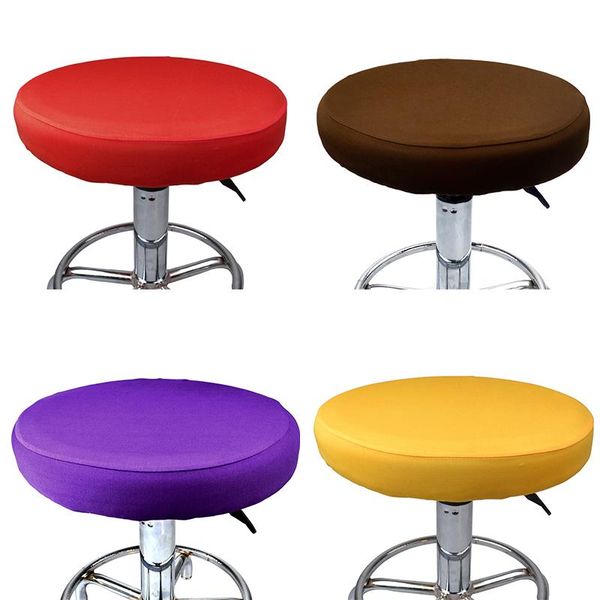 

chair covers elastic bar cover round stool seat housse de chaise slipcover tabouret