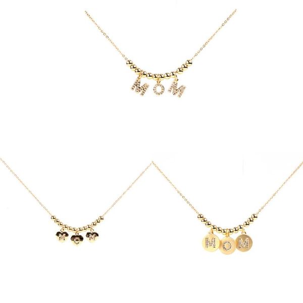 

pendant necklaces mom necklace letter gift for mother jewelry mother's day, Silver