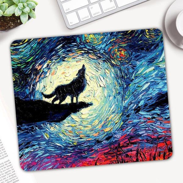

mouse pads & wrist rests animal wolf gaming small size pad gamer computer mousepad anti-slip natural rubber mice mat