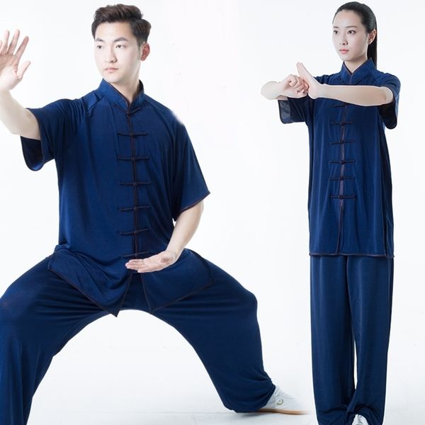 

classic chinese tang suit kung fu outfit bruce lee clothes wing chun taiji tai chi clothing set costume for men 2pcs set 11213, Red