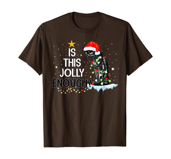 

is this jolly enough cat t-shirt, White;black