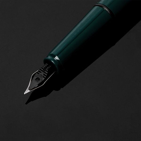 

palladium trim green fountain pen fine nib smooth writing ink present