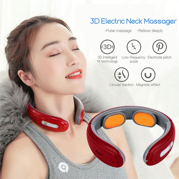 

electric pulse cervical spine massager acupuncture magnetic therapy pain relief tool muscle fatigue health care relaxation