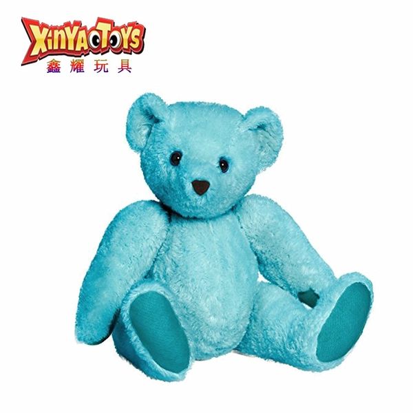 

selling 1.5mm crystal super soft sitting teddy plush toy joint bear doll