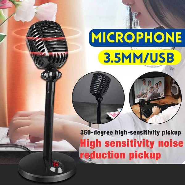 

3.5mm/usb microphone for computer full orientation anti-noise recording mic for video chat,conference,lectures,live broadcast