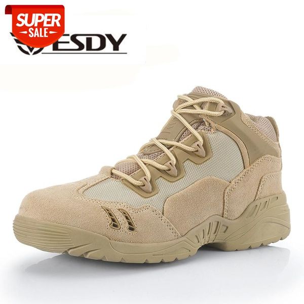 

2019 genuine leather army boots mens military desert boot shoes men autumn breathable boot ankle boots botas tacticos zapatos #ew48