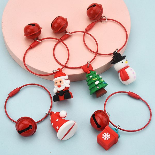 

Santa Claus Elk Snowman Keychain New Year Decoration 2021 Children Gift Xmas Noel Merry Christmas Navidad Christmas Decoration