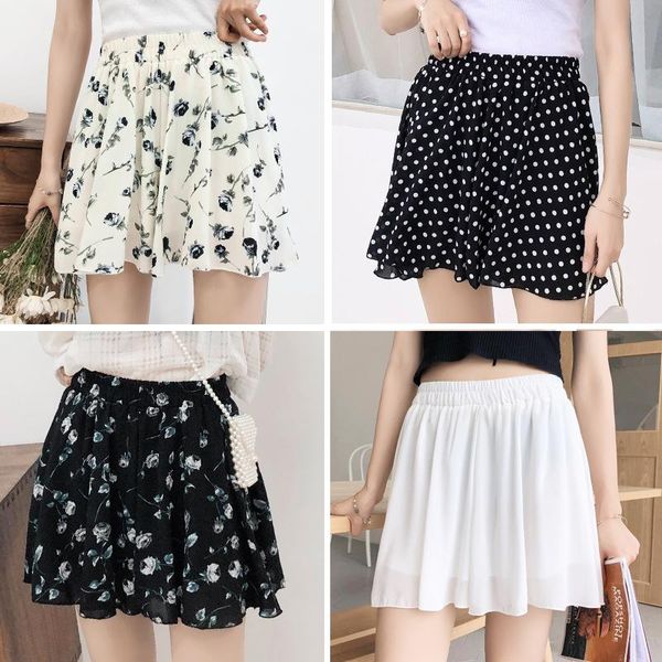

skirts chuqing summer 2021 short skirt female loose print casual large size, Black