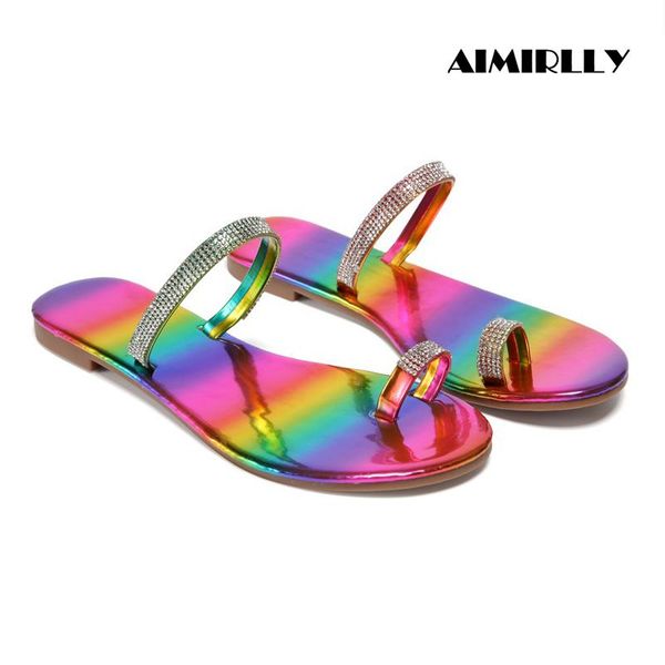 

women's flip flops sandals rainbow insole mules slippers beach shoes flats casual footwear slides comfort ladies daily shoes, Black