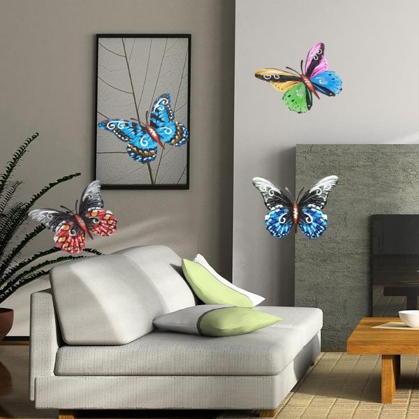 

decorative objects & figurines large metal butterflies garden ornament 3d detail display bathroomd room outdoor butterfly wall miniatures an