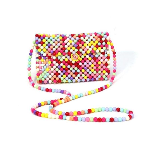 

outdoor bags women fashion beaded single shoulder crossbody bag