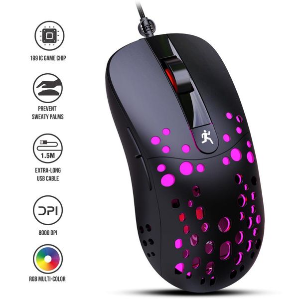 

mice wired mouse rgb luminous gaming with breathing light portable usb for lappc games