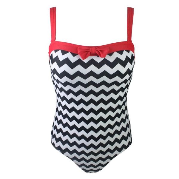 

one-piece suits 2021 stripe swimsuit print deep v neck bikini set padded ladies bathing suit swimwear with open back