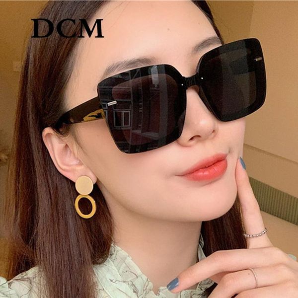 

sunglasses dcm 2021 square women retro big frame sun glasses female eyewear uv400 shade driving sunglass, White;black