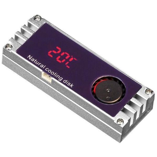 

m2 ssd heatsink cooler temperature oled digital display m.2 2280 nvme ssd solid state hard disk radiator heat