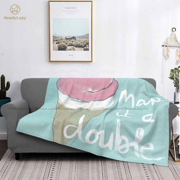 

blankets ice cream blanket beautiful fleece sleep soft bedspread