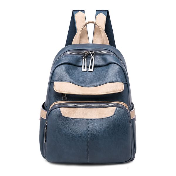 

backpack women's trend versatile fashion pu korean leisure soft leather bag