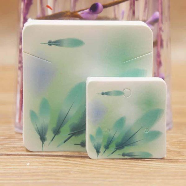 

gift wrap arrival marble 5*5cm elegant jewelry necklace pendant package card50pcs+50pcs 3*3cm cute stud earring display card per lot