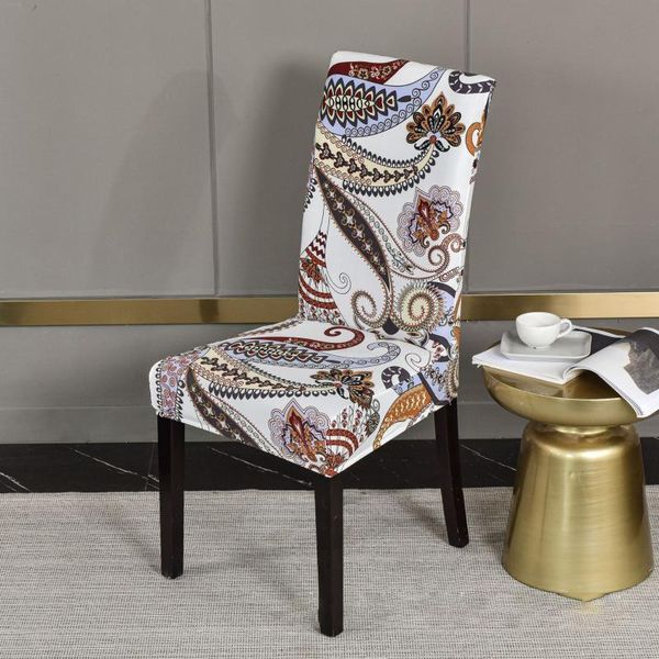 

chair covers spandex cover elastic removable anti-dirty slipcover case simplicity for kitchen wedding banquet dining