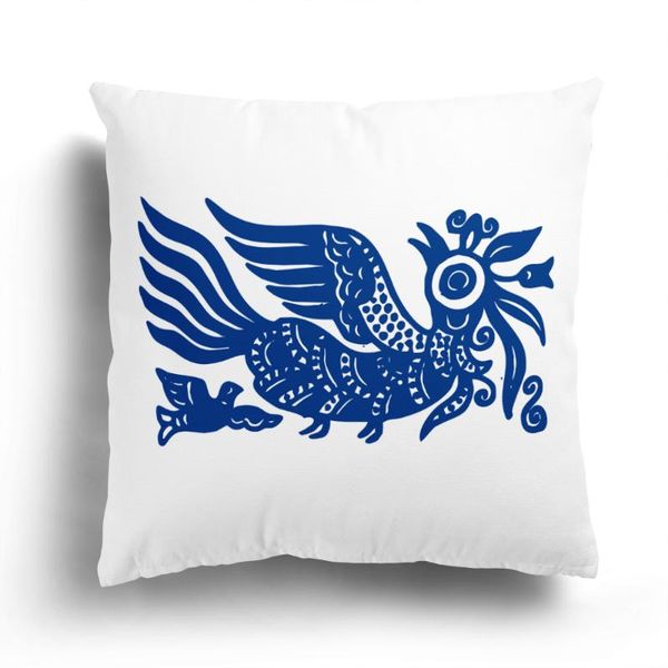 

cushion/decorative pillow blue and white porcelain plush pillowcase home decoration sofa cushion cover retro pattern can be customized