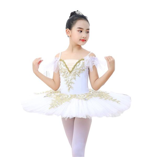 

2021 children's ballet tutu dress little girl swan high grade ballet fluffy skirt swan lake tutu dress, Black;red