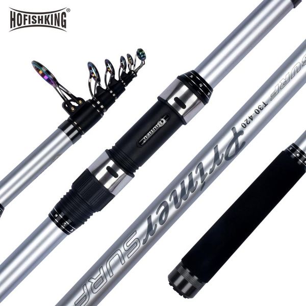 

boat fishing rods hofishking primer surf rod 3.9/4.2/4.5/5.0m 30t carbon power 80-150g surfcasting travel spinning casting pole