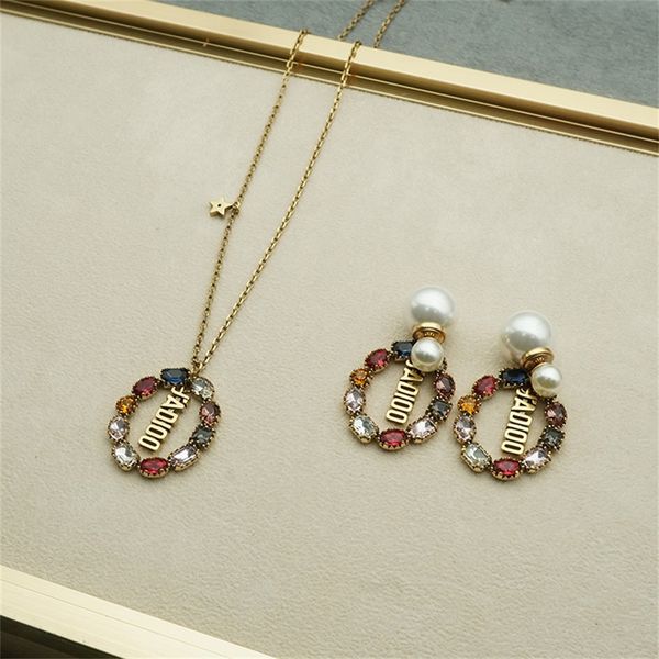 

new necklace star color brilliant diamonds necklace pearl color brilliant diamonds earrings, Silver